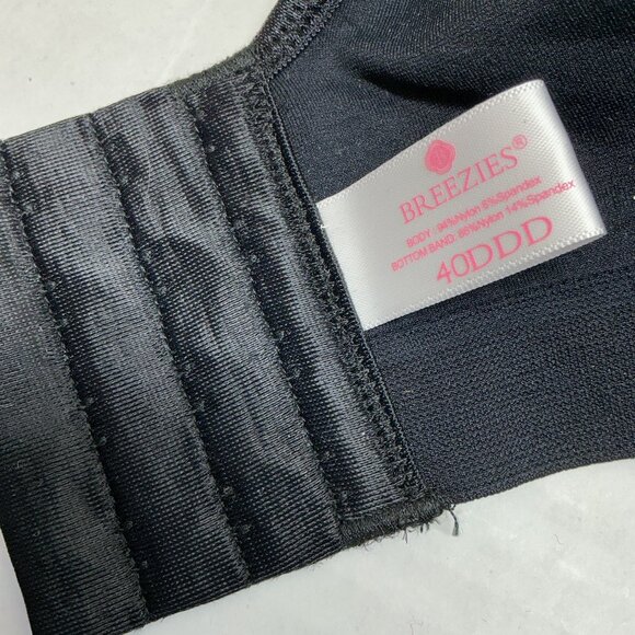 Breezies Seamless Lace Comfort Wirefree T-Shirt Bra 40DDD - Picture 5 of 11